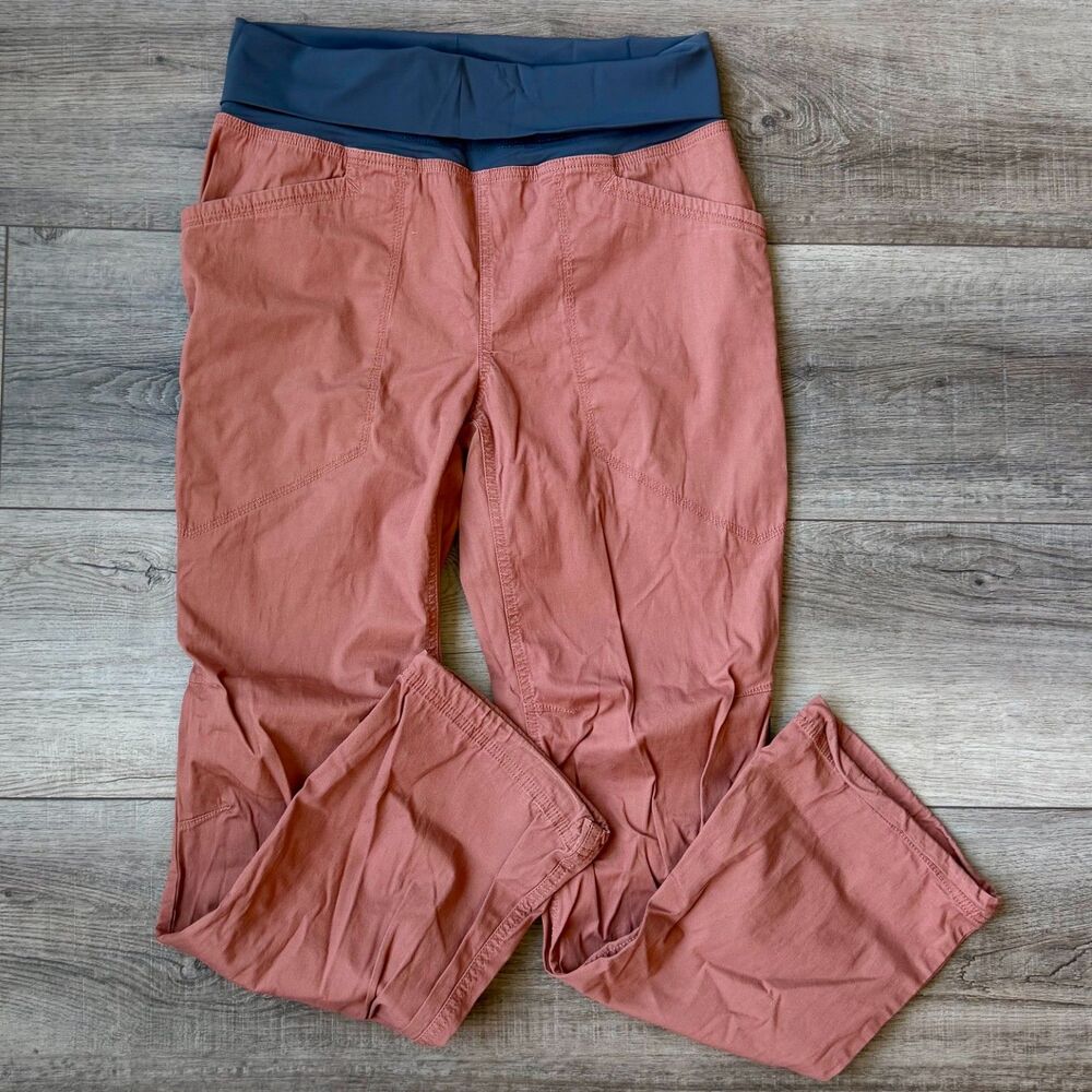 Prana Bosun Pull On Climbing Pant Rust Womens Large
